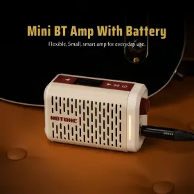 Qme100 Hotone Multifuctional Modern Mini Modeling Amplifier Bt Guitar Bass Ir Cabinets
