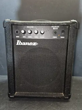 Bsa10 Ibanez Electric Bass Amp Model With Power Cord Black Case - Tested And Works