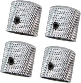 10806158 Jd.moon Pack Of 4pcs Brass Dome Knob Volume Tone Control Knobs For Electric Chrome