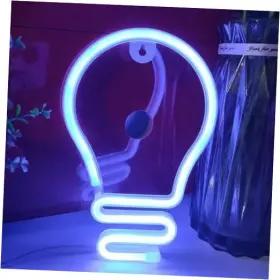 Jinyi Intel 653998620622 Bulb Neon Light Usb Or 3-aa Battery Powered Signs Led Desktop Wall