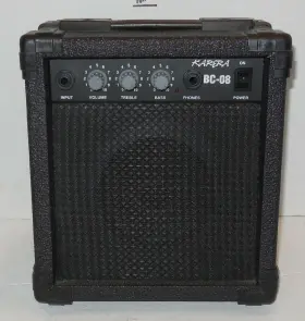 Bc-08 Karera Electric Acoustic Guitar Amp Practice Amplifier Rare Htf Black