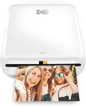Rodmp20amzw Kodak Wireless Instant Photo Printer White Zero Ink Technology For Ios Android Bluetoo