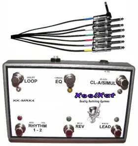 Kk-mrk4 Koolkat Switches 6 Button Footswitch For Mesa Boogie Mark Iv With Cable
