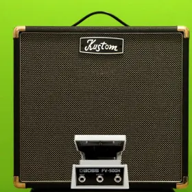 Fv-500h Kustom Boss Defender 1x12 Speaker Cabinet With Foot High-impedance Volum