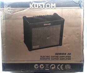 Kustom Dual35-dfx Series 30 Dual 35 Dfx Electric Guitar Amplifier 30w 1x10 Inch Speaker Combo