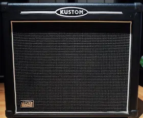 Hv65 Kustom Model High Voltage Hybrid Tube Guitar Amp With Footswitch And Cover