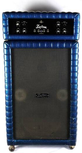 Kustom K200a-1 Tuck And Roll Electric Guitar Amplifier Stack