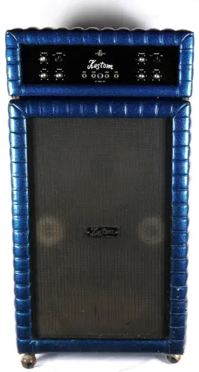 K200a-1 Kustom Tuck And Roll Electric Guitar Amplifier Stack