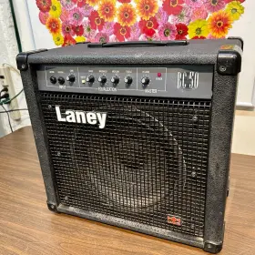 Bc50 Laney Bass Amp 50 Watt Vintage 1990s Amplifier