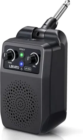 Ja-05g Lekato Mini Electric Guitar Amp 5w Portable Bluetooth With Black