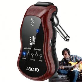 Lekato Ju-b6 Rechargeable Bluetooth Guitar Amp 5 Effects For Practice With Speaker Output