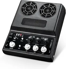 M02908 Lekato Electric Guitar Amp Rechargeable 20w Distortion Black