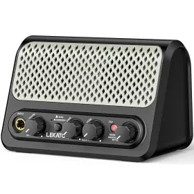 M03500bg Lekato 10w Portable Stereo Guitar Amp Clean Overdrive Effects 30 Drum Patterns