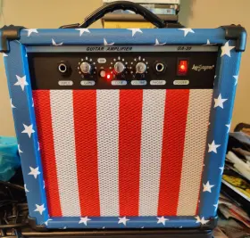 Ga20-usflag Leo Jaymz Amazing Design Usa Flag Amp Amplifier By Loud 20 W Brand New