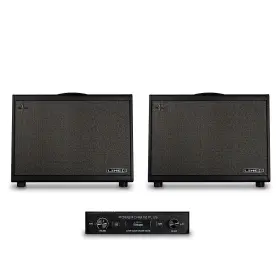99-010-7105-bdl Line 6 Powercab 112 Plus 250w 1x12 Frfr Powered Speaker Cab Bundle Black/silver