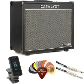 Catacx60essbn Line 6 Catalyst Cx 60 60-watt 1 X 12-inch Combo Amplifier Essentials Bundle