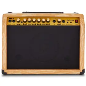 Lyxpro 843812152662 40 Watt Guitar Amplifier Solid State Studio Amp With 8 Inch 4-ohm Speaker Cust