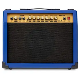 Lyxagl40b Lyxpro 40w Electric Guitar Amp Amplifier With Built-in Speaker - Blue