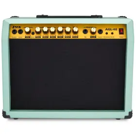 Lyxagl40gr Lyxpro 40 Watt Electric Guitar Amplifier Solid State Studio Amp With 8 Inch 4-ohm Spea