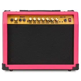 Lyxagl40p Lyxpro 40w Electric Guitar Amp Amplifier With Built-in Speaker Pink