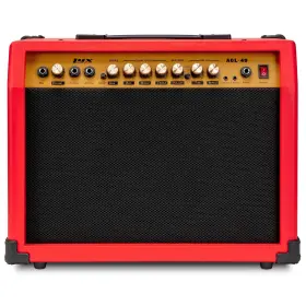 Lyxagl40r Lyxpro 40w Electric Guitar Amp Amplifier With Built-in Speaker - Red