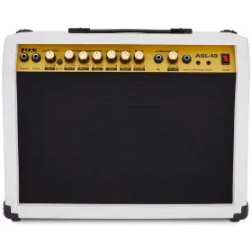 Lyxagl40w Lyxpro 40w Electric Guitar Amp Amplifier With Built-in Speaker - White