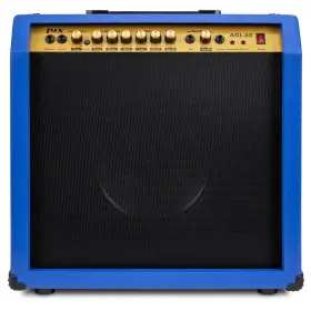 Lyxagl60b Lyxpro 60w Electric Guitar Amp Amplifier With Built-in Speaker Blue