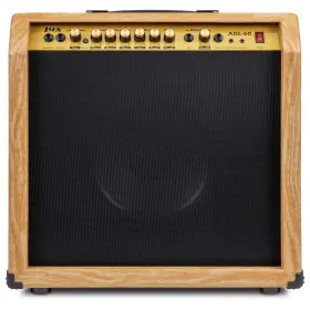 Lyxagl60nw Lyxpro 60w Electric Guitar Amp Amplifier With Built-in Speaker Natural