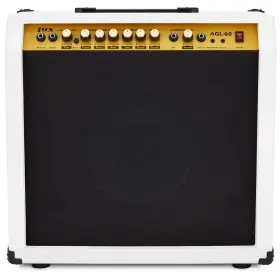 Lyxagl60w Lyxpro 60w Electric Guitar Amp Amplifier With Built-in Speaker - White