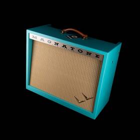 Magnatone 10mag032 Limited Edition Panoramic Stereo Teal Guitar Amp Combo