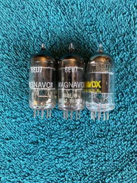 6eu7 Magnavox Tested Lot 3 Vacuum Tubes Vintage