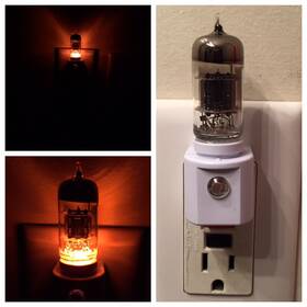 Marshall 12ax7-amber 12ax7 Style Vacuum Tube Amber Led Night Light Made With Valve From Fender Vox Amp