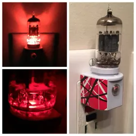 12ax7-red Marshall 12ax7 Style Vacuum Tube Red Led Night Light