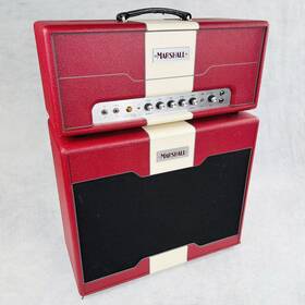 Marshall Ast2h Astoria Custom 30w Head And 1x12 Inch Cabinet Half Stack 2016 - Red