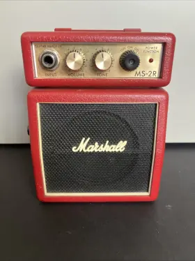 M-ms-2r Marshall Micro Stack Ms-2r Guitar Amp Red Works Great