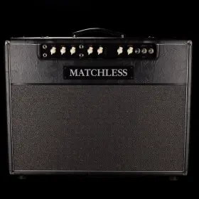 10mat004 Matchless Dc-30 2x12 Guitar Amp Combo Black And Silver