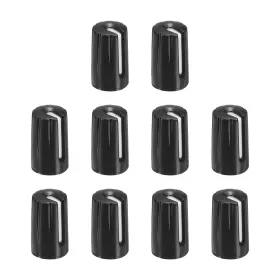 Mea221111ee0446 Meccanixity Potentiometer Control Knob Abs Guitar For 6mm D Black White