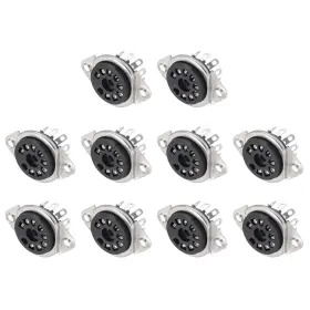 Mea240514ee000862 Meccanixity 10 Pcs 9pin Tube Socket Bakelite Vacuum Protect