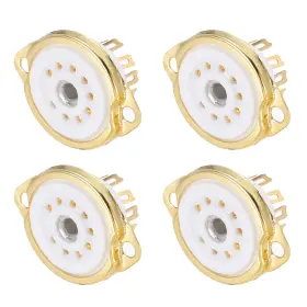 Mea240514ee000872 Meccanixity 4 Pcs 9pin Tube Socket Ceramic Vacuum Protect Tu