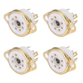 Mea240514ee000873 Meccanixity 4 Pcs 7pin Tube Socket Ceramic Vacuum Protect Tu