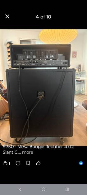 Mesa/boogie C2-76929 Mesa/boogie Dual Rectifier Tube Stack Head 4x12 Cab 3-ch 240w 4