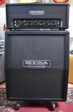 Tc-100 Mesa Boogie Triple Crown Amplifier Head Black With 2x12 Inch Vertical Cabinet