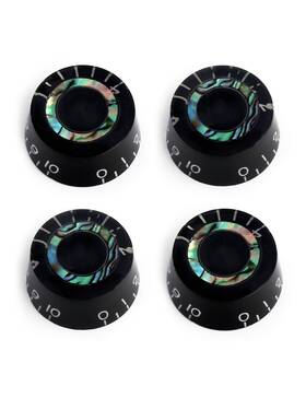 Metallor Ckn-011 Electric Guitar Top Hat Knobs Speed Volume Tone Abalone Circle