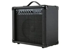 611720 Monoprice 20-watt 1x8 Guitar Amplifier With 86db Of Gain 1/4 Inch Headphone And 3.5mm Inputs