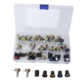 Mopfol Phmcr1e38/ph06-yt 80pcs Potentiometer Control Kit B5k B10k B20k B50k B100k Linear Taper Audio