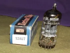 12au7-wa Mullard Iec 12au7a Ecc82 Tall 17mm Gray Plate Gt Britain Vintage Preamp Tube