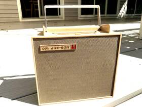 Mus-amp 16cbt Vintage Transistor Amplifier Mus-amp Guitar/ Battery Powered