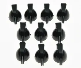 K201 Music 10x Mini Guitar Amplifier Knob Effect Pedal Chicken Head Knobs Black