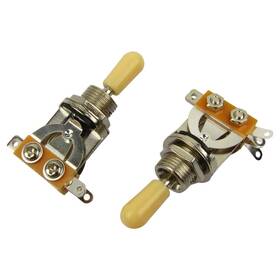 Musiclily 4334249903 Metric 3 Way Short Straight Guitar Pickup One Size Cream Tip