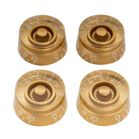 Mx1561gd-4 Musiclily Pro Inch Usa Lp Guitar Speed Knobs Fine 24-spline Tone Volume Gold